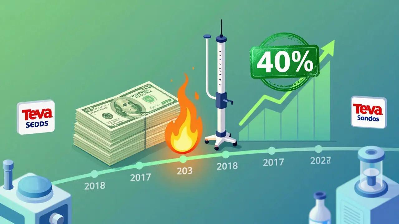 Timeline showing IVIVC replacing costly clinical trials with waiver stamp and rising adoption graph