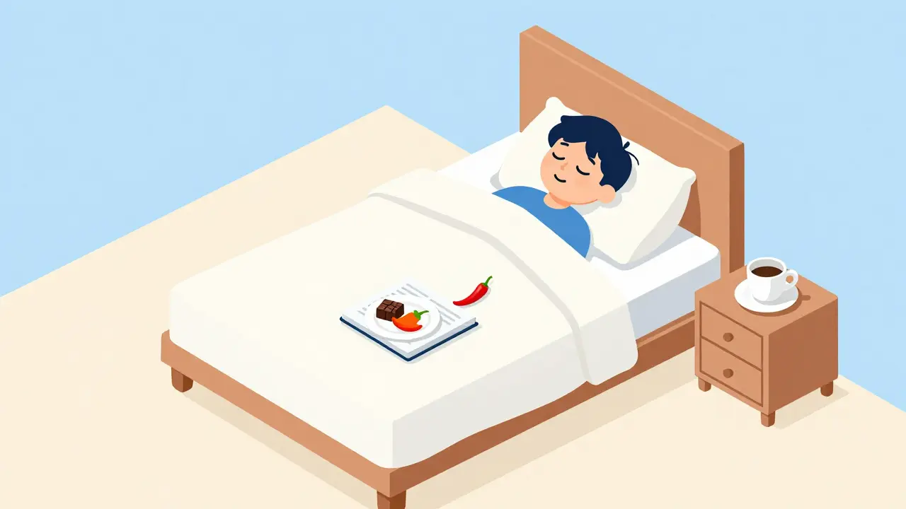 Isometric illustration of elevated bed for sleep therapy